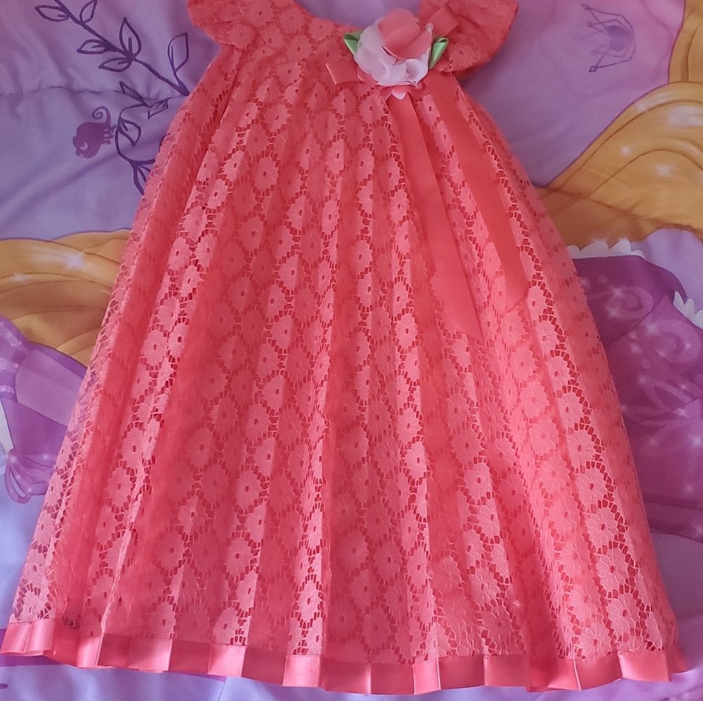 Girls Orang Dress